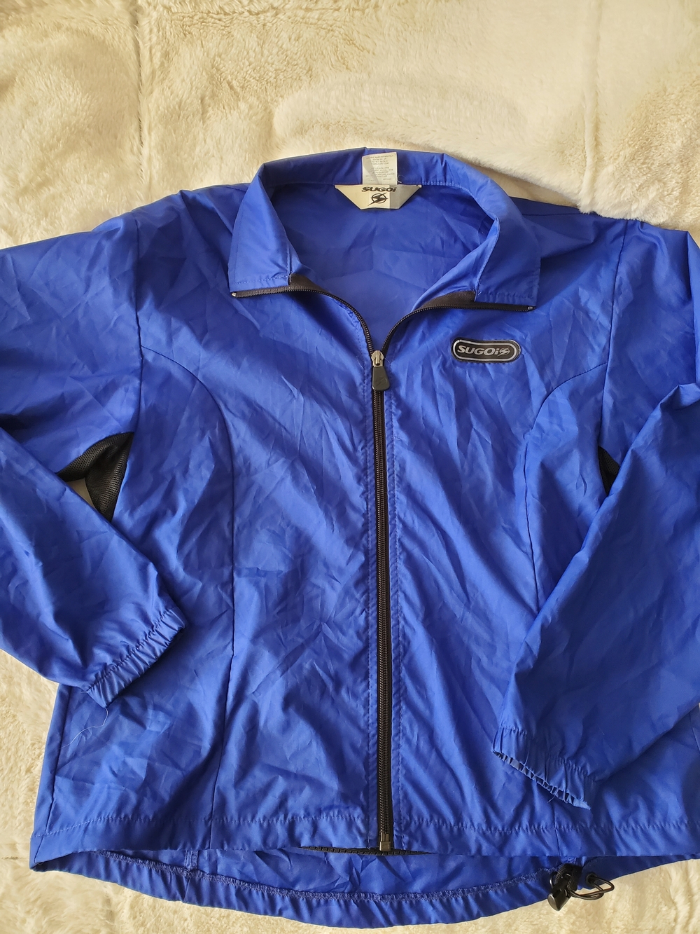 Sugoi Blue Lightweight Zip Windbreaker Small